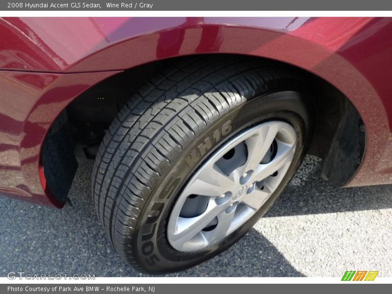 Wine Red / Gray 2008 Hyundai Accent GLS Sedan