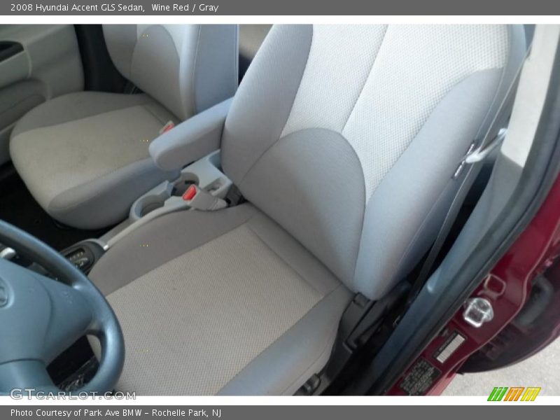 Wine Red / Gray 2008 Hyundai Accent GLS Sedan