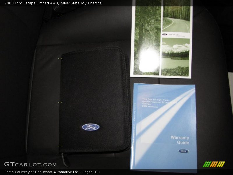 Silver Metallic / Charcoal 2008 Ford Escape Limited 4WD