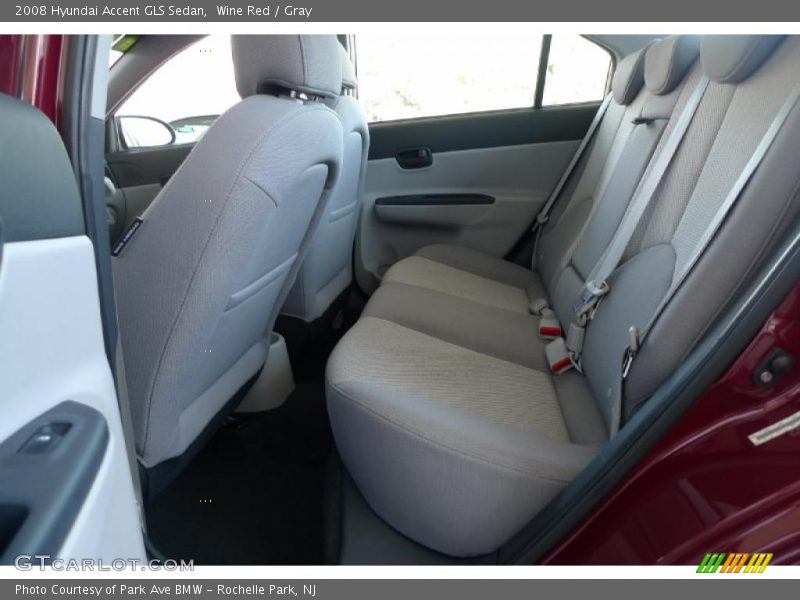 Wine Red / Gray 2008 Hyundai Accent GLS Sedan