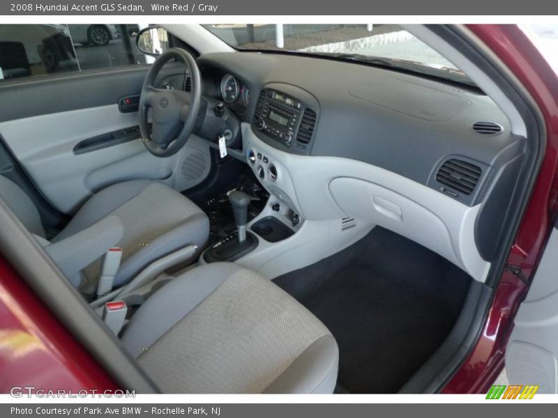 Wine Red / Gray 2008 Hyundai Accent GLS Sedan
