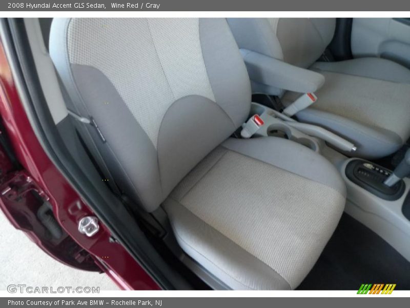 Wine Red / Gray 2008 Hyundai Accent GLS Sedan