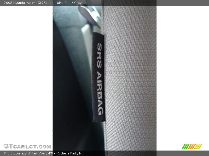 Wine Red / Gray 2008 Hyundai Accent GLS Sedan