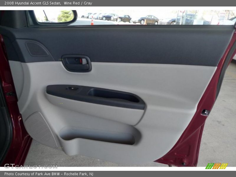 Wine Red / Gray 2008 Hyundai Accent GLS Sedan