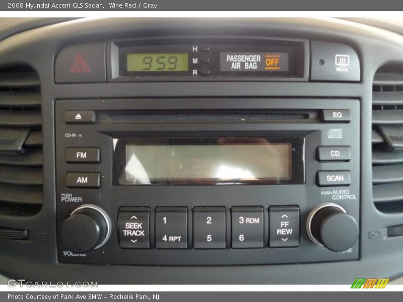 Wine Red / Gray 2008 Hyundai Accent GLS Sedan