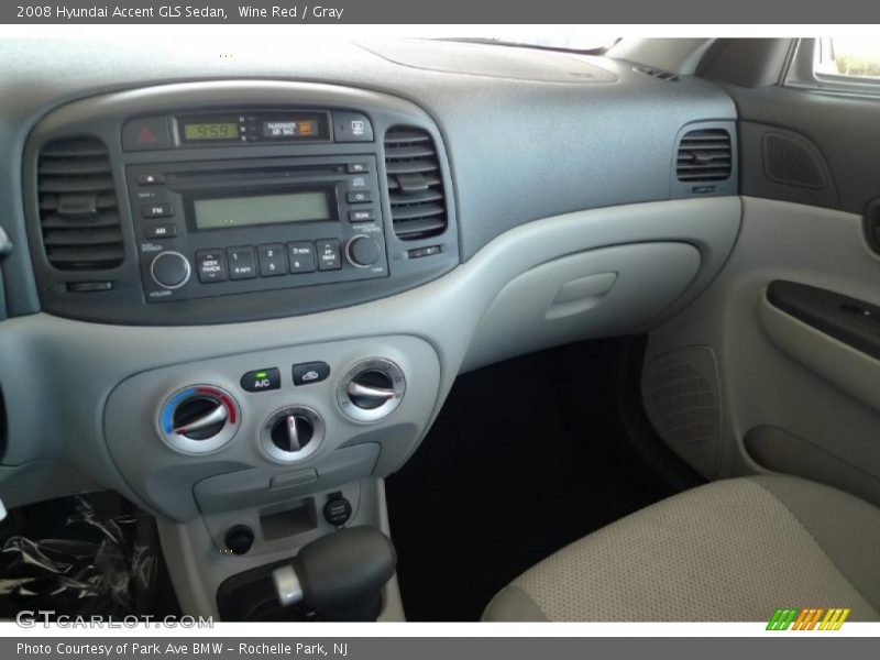 Wine Red / Gray 2008 Hyundai Accent GLS Sedan