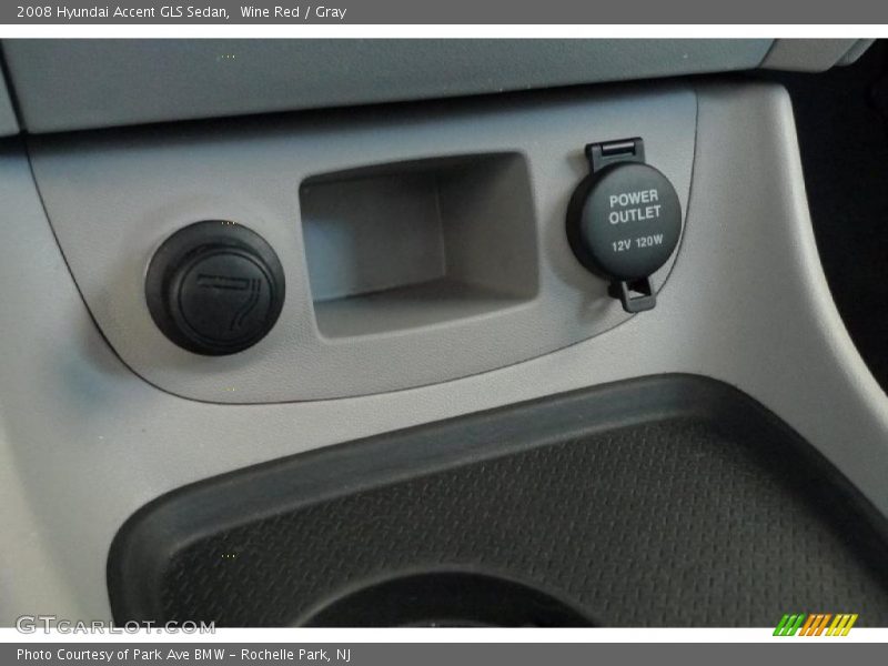 Wine Red / Gray 2008 Hyundai Accent GLS Sedan