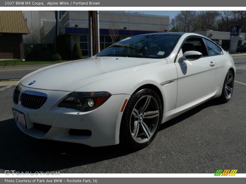 Alpine White / Portland Brown 2007 BMW M6 Coupe