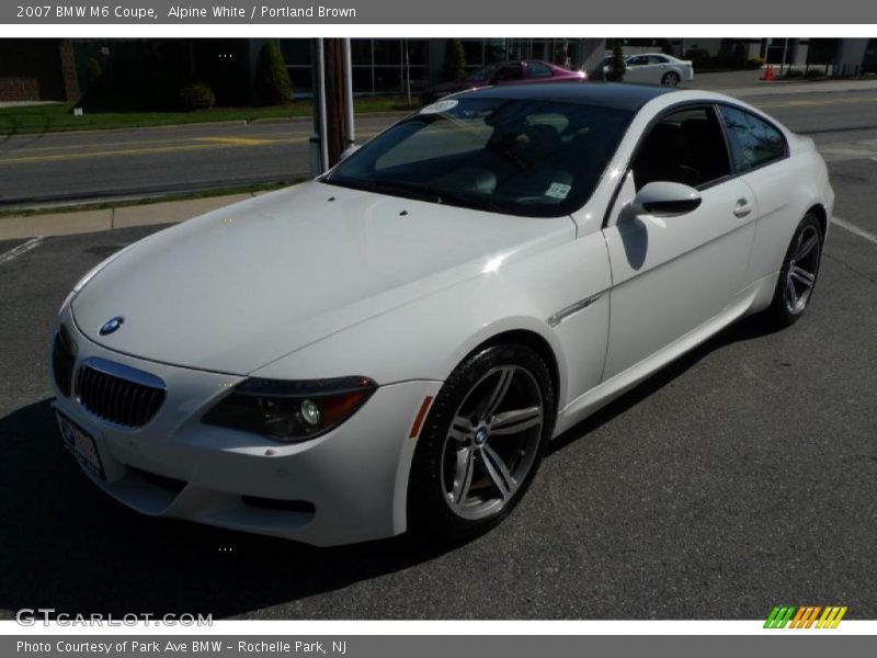 Alpine White / Portland Brown 2007 BMW M6 Coupe