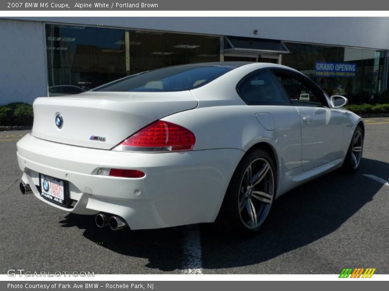 Alpine White / Portland Brown 2007 BMW M6 Coupe