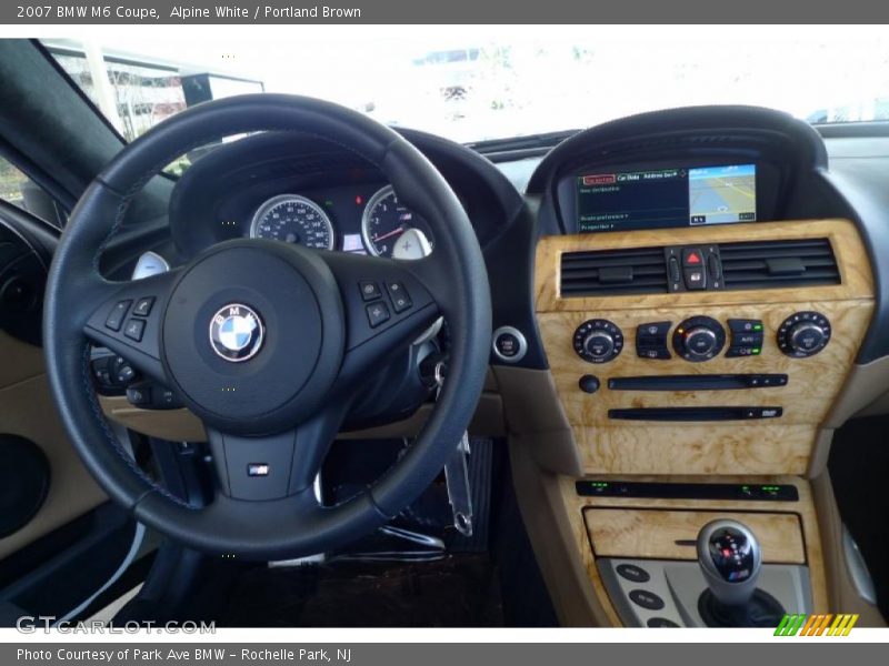 Alpine White / Portland Brown 2007 BMW M6 Coupe