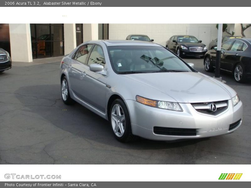 Alabaster Silver Metallic / Ebony 2006 Acura TL 3.2