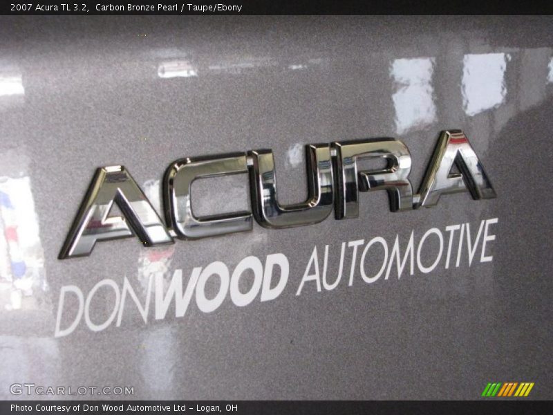 Carbon Bronze Pearl / Taupe/Ebony 2007 Acura TL 3.2