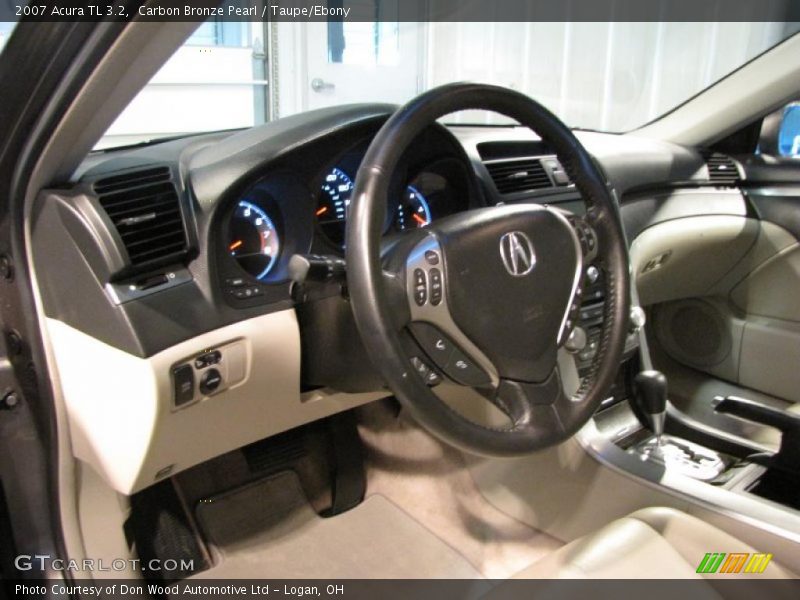 Carbon Bronze Pearl / Taupe/Ebony 2007 Acura TL 3.2