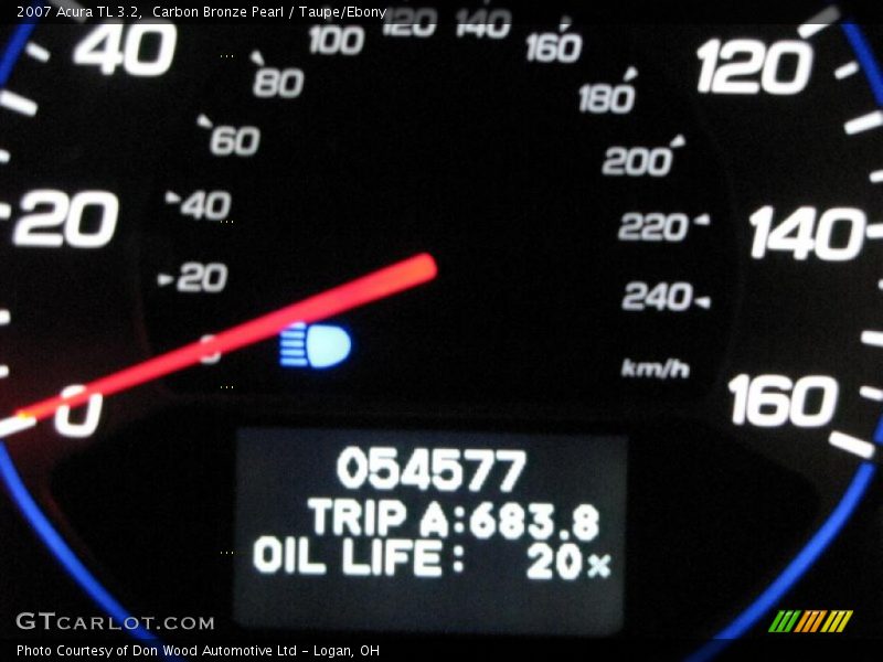 Carbon Bronze Pearl / Taupe/Ebony 2007 Acura TL 3.2