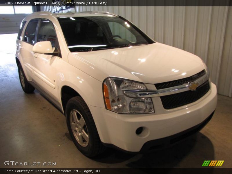 Summit White / Dark Gray 2009 Chevrolet Equinox LT AWD