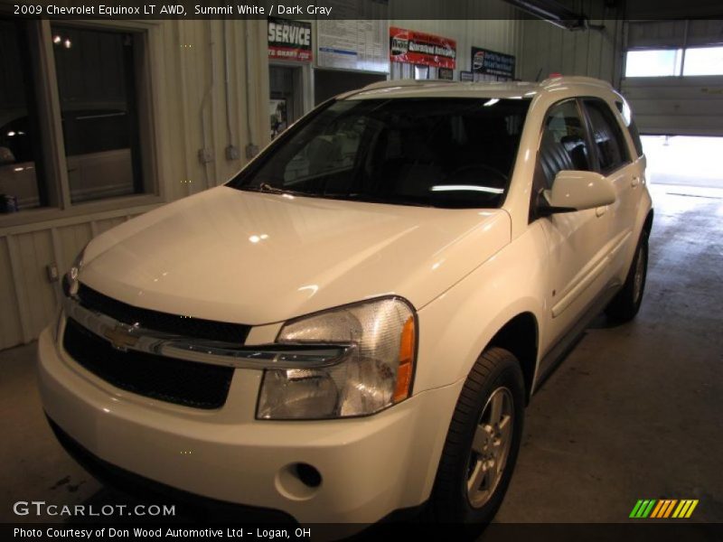 Summit White / Dark Gray 2009 Chevrolet Equinox LT AWD