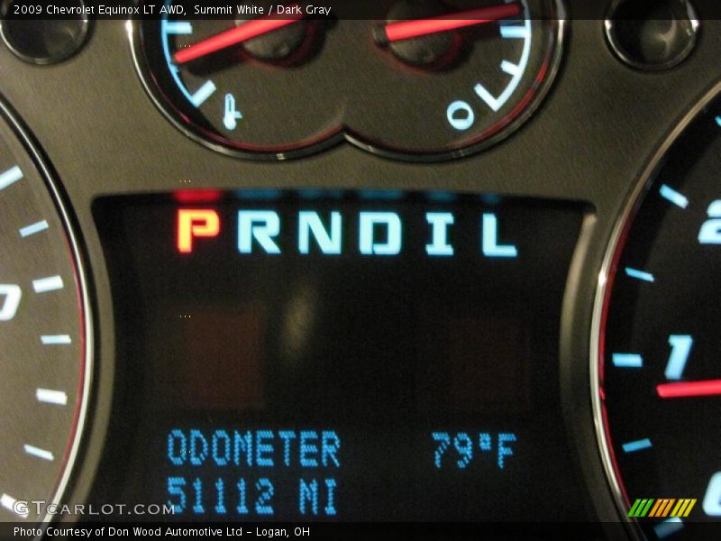 Summit White / Dark Gray 2009 Chevrolet Equinox LT AWD