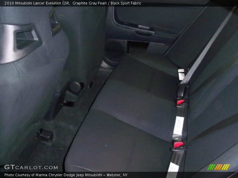 Graphite Gray Pearl / Black Sport Fabric 2010 Mitsubishi Lancer Evolution GSR