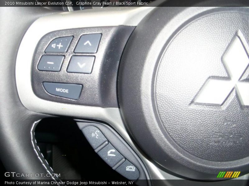 Graphite Gray Pearl / Black Sport Fabric 2010 Mitsubishi Lancer Evolution GSR
