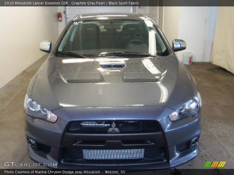 Graphite Gray Pearl / Black Sport Fabric 2010 Mitsubishi Lancer Evolution GSR