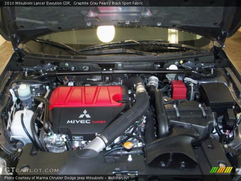 Graphite Gray Pearl / Black Sport Fabric 2010 Mitsubishi Lancer Evolution GSR
