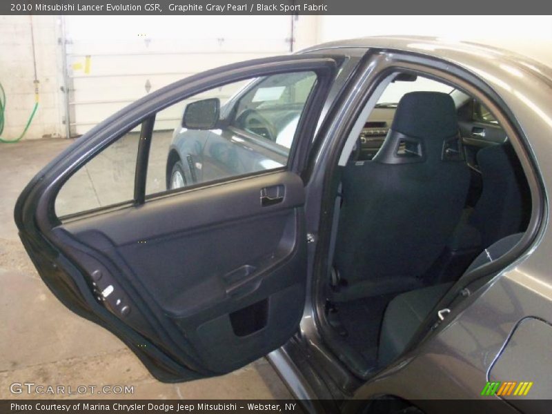 Graphite Gray Pearl / Black Sport Fabric 2010 Mitsubishi Lancer Evolution GSR