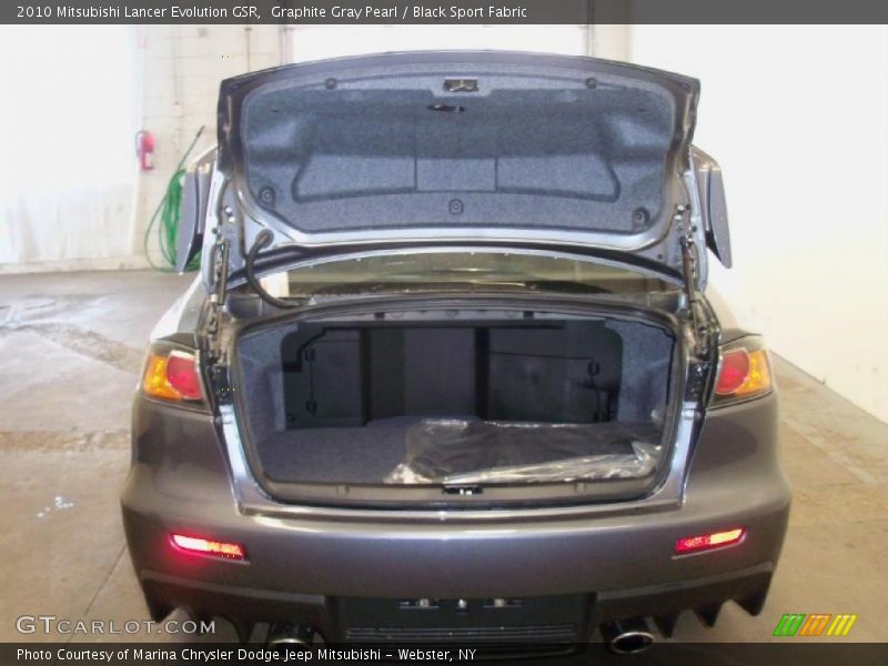 Graphite Gray Pearl / Black Sport Fabric 2010 Mitsubishi Lancer Evolution GSR