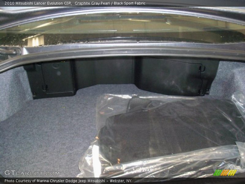 Graphite Gray Pearl / Black Sport Fabric 2010 Mitsubishi Lancer Evolution GSR