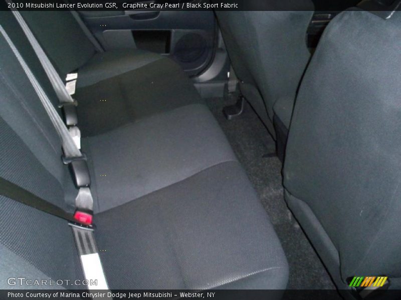 Graphite Gray Pearl / Black Sport Fabric 2010 Mitsubishi Lancer Evolution GSR