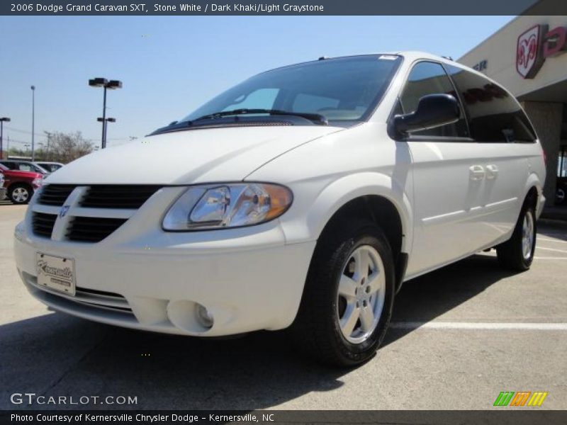 Stone White / Dark Khaki/Light Graystone 2006 Dodge Grand Caravan SXT