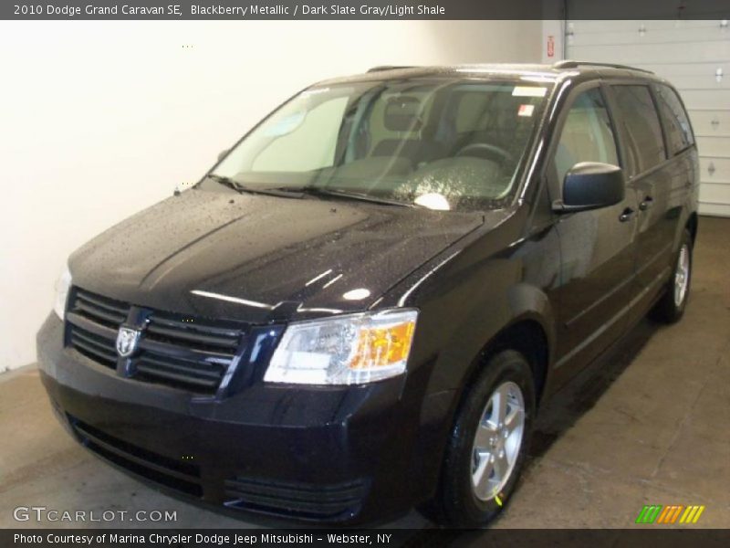 Blackberry Metallic / Dark Slate Gray/Light Shale 2010 Dodge Grand Caravan SE
