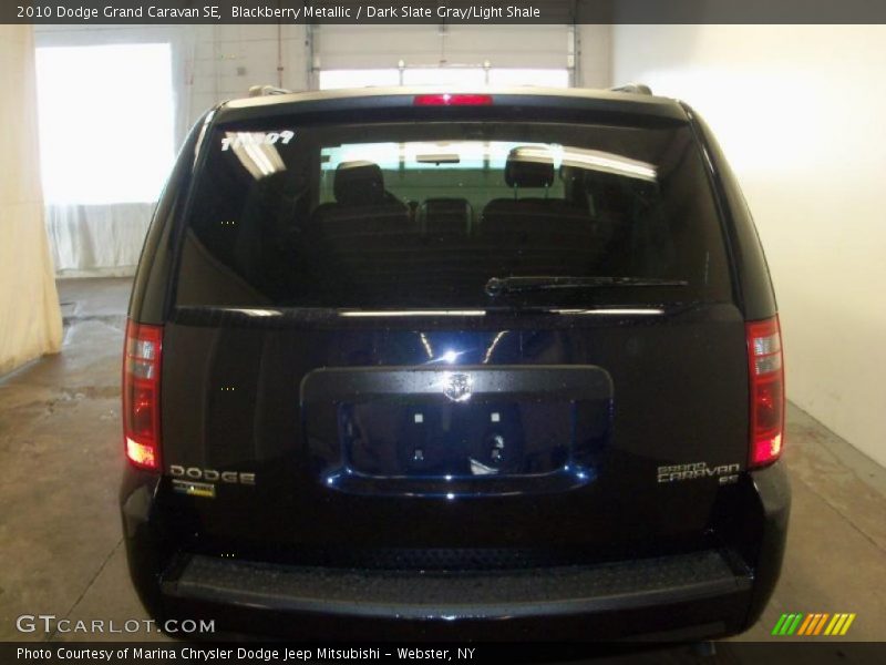 Blackberry Metallic / Dark Slate Gray/Light Shale 2010 Dodge Grand Caravan SE