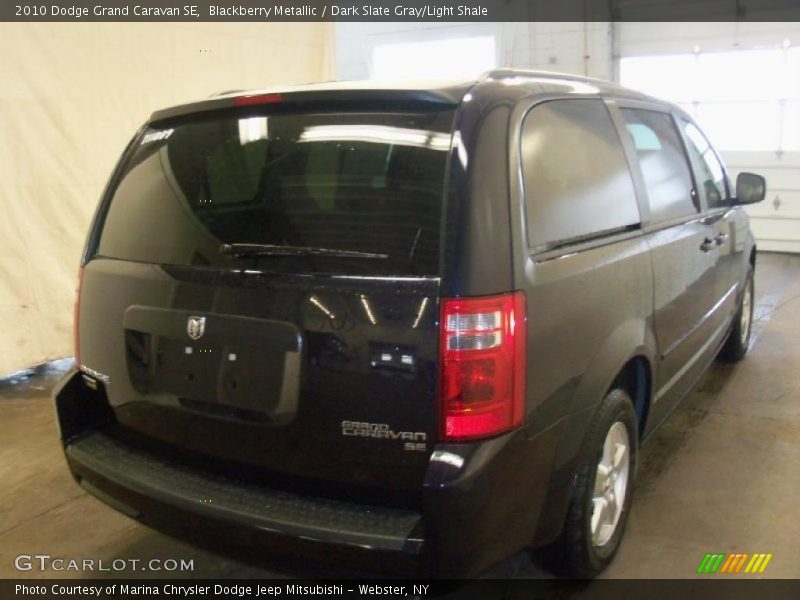 Blackberry Metallic / Dark Slate Gray/Light Shale 2010 Dodge Grand Caravan SE