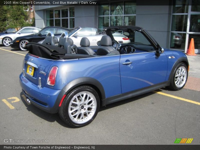 Cool Blue Metallic / Dark Grey 2005 Mini Cooper S Convertible