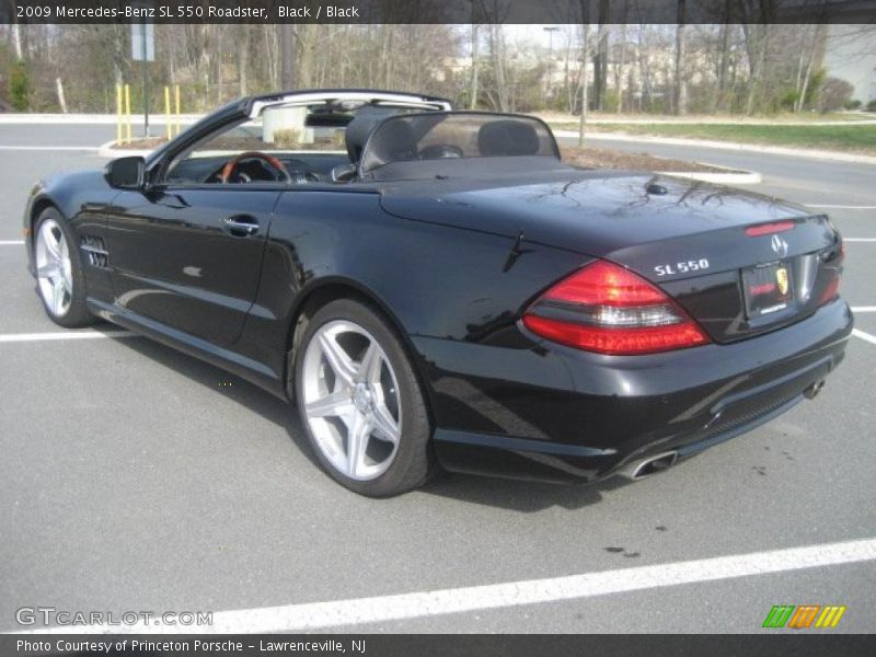 Black / Black 2009 Mercedes-Benz SL 550 Roadster