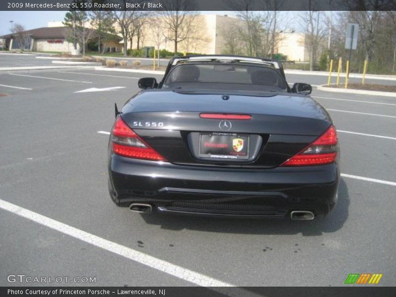 Black / Black 2009 Mercedes-Benz SL 550 Roadster
