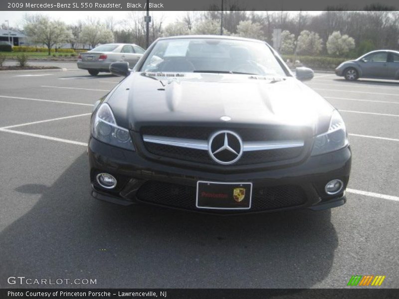 Black / Black 2009 Mercedes-Benz SL 550 Roadster