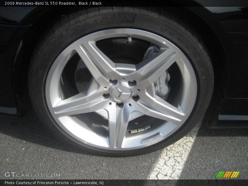 Black / Black 2009 Mercedes-Benz SL 550 Roadster