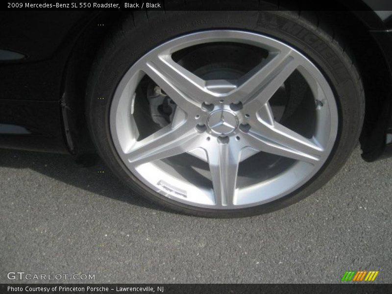 Black / Black 2009 Mercedes-Benz SL 550 Roadster