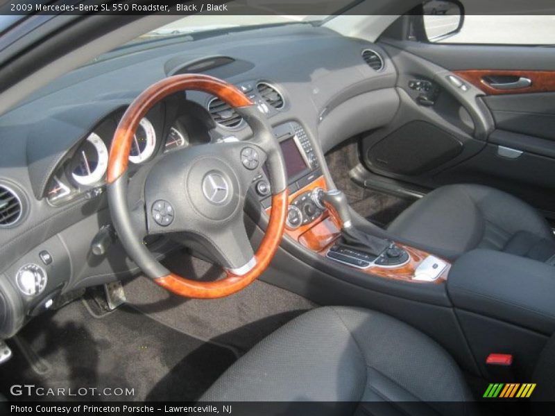 Black / Black 2009 Mercedes-Benz SL 550 Roadster