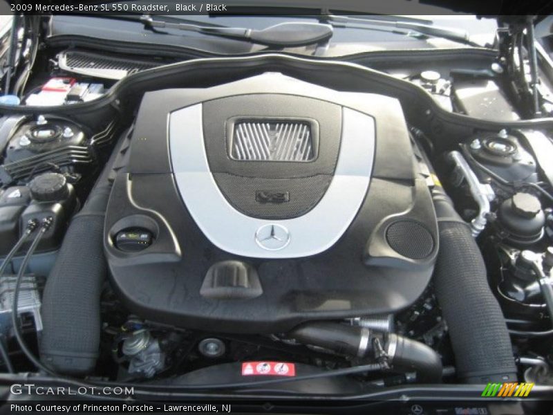 Black / Black 2009 Mercedes-Benz SL 550 Roadster