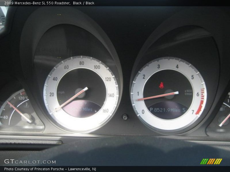 Black / Black 2009 Mercedes-Benz SL 550 Roadster