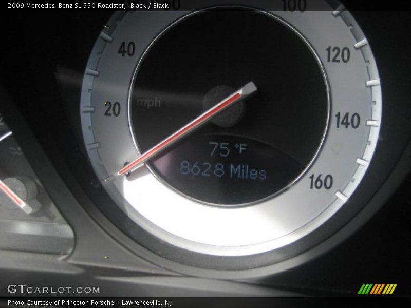 Black / Black 2009 Mercedes-Benz SL 550 Roadster