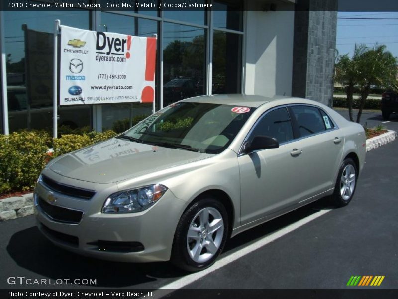 Gold Mist Metallic / Cocoa/Cashmere 2010 Chevrolet Malibu LS Sedan