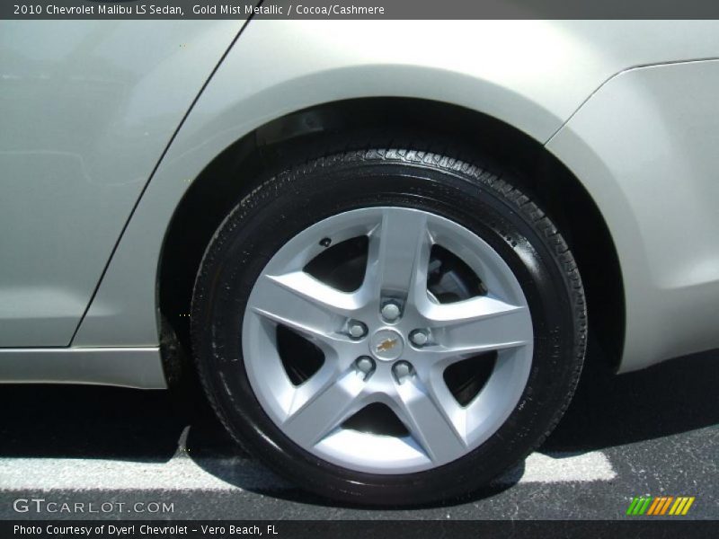 Gold Mist Metallic / Cocoa/Cashmere 2010 Chevrolet Malibu LS Sedan