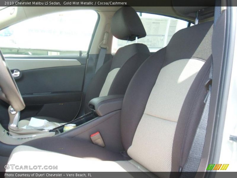 Gold Mist Metallic / Cocoa/Cashmere 2010 Chevrolet Malibu LS Sedan