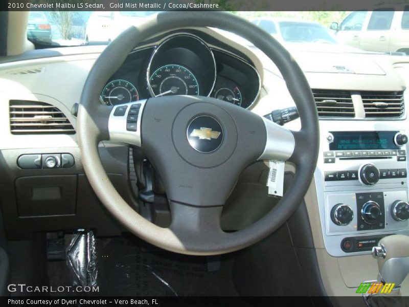Gold Mist Metallic / Cocoa/Cashmere 2010 Chevrolet Malibu LS Sedan