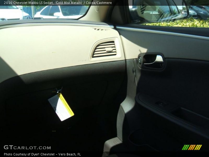 Gold Mist Metallic / Cocoa/Cashmere 2010 Chevrolet Malibu LS Sedan