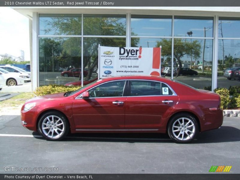 Red Jewel Tintcoat / Ebony 2010 Chevrolet Malibu LTZ Sedan